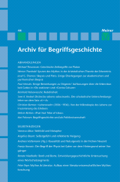 E-book, Archiv für Begriffsgeschichte. Band 44, Felix Meiner Verlag