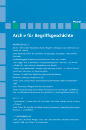 E-book, Archiv für Begriffsgeschichte. Band 50, Felix Meiner Verlag