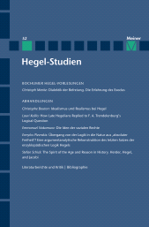m, Hegel-Studien Band 52, Felix Meiner Verlag