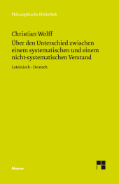 E-book, Über den Unterschied zwischen dem systematischen und dem nicht-systematischen Verstand : Zweisprachige Ausgabe, Felix Meiner Verlag