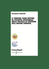 E-book, Il turismo come fattore di sviluppo sostenibile nella politica di coesione dell'Unione Europea, Franco Angeli