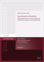E-book, Sprachwandel und Kognition : Elektrophysiologische Untersuchungen zu Synchronisierungen im Varietätenkontakt, Franz Steiner Verlag GmbH