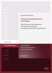 E-book, Zwischen Standarddeutsch und Dialekt : Untersuchung zu Sprachgebrauch und Spracheinstellungen von Pfarrpersonen in der Deutschschweiz, Franz Steiner Verlag GmbH