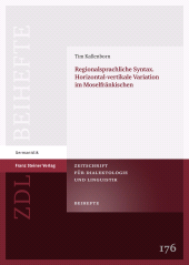 E-book, Regionalsprachliche Syntax. Horizontal-vertikale Variation im Moselfränkischen, Franz Steiner Verlag GmbH