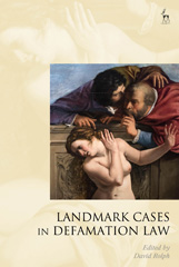 E-book, Landmark Cases in Defamation Law, Hart Publishing