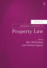 E-book, Modern Studies in Property Law, Hart Publishing