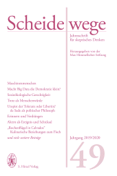 E-book, Scheidewege : Jahresschrift für skeptisches Denken. Jahrgang 49 - 2019/2020, S. Hirzel Verlag GmbH