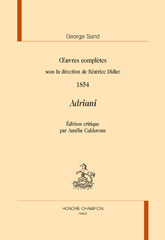 E-book, Adriani 1854, Sand, George, Honoré Champion