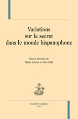 E-book, Variations sur le secret dans le monde hispanophone, Honoré Champion
