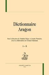 E-book, Dictionnaire Aragon, Honoré Champion
