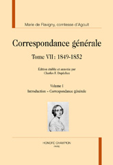 E-book, Correspondance générale : 1849-1852, De Flavigny Marie, Comtesse D'Agoult, Honoré Champion
