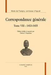 E-book, Correspondance générale : 1853-1855, De Flavigny Marie, Comtesse D'Agoult, Honoré Champion