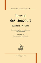 E-book, Journal des Goncourt. : 1865-1868, Cabanès Jean-Louis, Honoré Champion