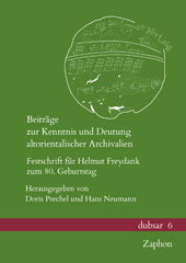 E-book, Beitrage zur Kenntnis und Deutung altorientalischer Archivalien : Festschrift fur Helmut Freydank zum 80. Geburtstag, ISD
