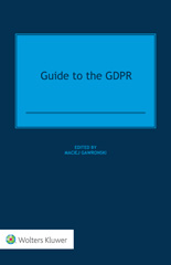 E-book, Guide to the GDPR, Wolters Kluwer