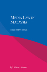 eBook, Media Law in Malaysia, Shuaib, Farid Sufian, Wolters Kluwer