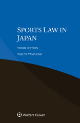 E-book, Sports Law in Japan, Yamazaki, Takuya, Wolters Kluwer