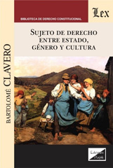 eBook, Sujeto de derecho entre estado, genero y cultura, Clavero, Bartolomé, Ediciones Olejnik