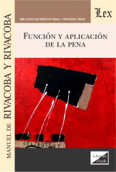 E-book, Función y aplicación de la pena, Ediciones Olejnik