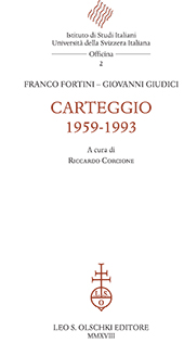 E-book, Carteggio 1959-1993, L.S. Olschki