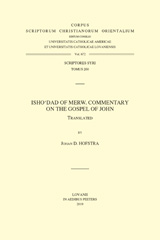 E-book, Isho'dad of Merw. Commentary on the Gospel of John, Peeters Publishers