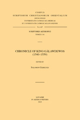 E-book, Chronicle of King Galawdewos (1540-1559). T., Peeters Publishers