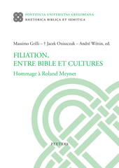 E-book, Filiation, entre Bible et cultures : Hommage a Roland Meynet, Peeters Publishers