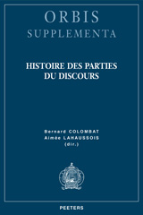 eBook, Histoire des parties du discours, Peeters Publishers