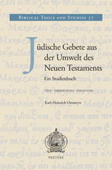 E-book, Judische Gebete aus der Umwelt des Neuen Testaments : Ein Studienbuch, Peeters Publishers