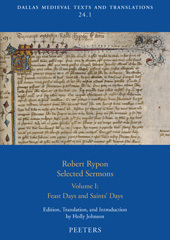 E-book, Robert Rypon, Selected Sermons : Feast Days and Saints' Days, Peeters Publishers