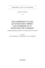 E-book, Nag Hammadi a 70 ans. Qu'avons-nous appris? Nag Hammadi at 70 : What Have We Learned?, Peeters Publishers