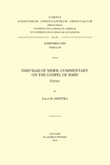 E-book, Isho'dad of Merw. Commentary on the Gospel of John, Peeters Publishers
