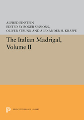 E-book, The Italian Madrigal, Princeton University Press