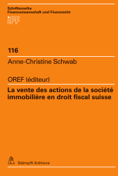 E-book, La vente des actions de la société immobilière en droit fiscal suisse, Stämpfli Verlag