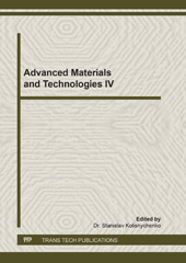 E-book, Advanced Materials and Technologies IV, Trans Tech Publications Ltd