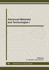 E-book, Advanced Materials and Technologies I, Trans Tech Publications Ltd