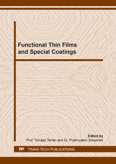 E-book, Functional Thin Films and Special Coatings, Trans Tech Publications Ltd