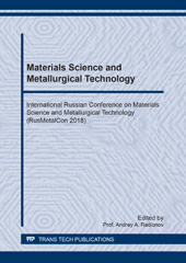 E-book, Materials Science and Metallurgical Technology, Trans Tech Publications Ltd