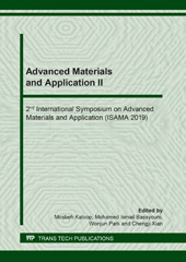 E-book, Advanced Materials and Application II, Trans Tech Publications Ltd