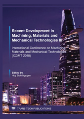 E-book, Recent Development in Machining, Materials and Mechanical Technologies III, Trans Tech Publications Ltd
