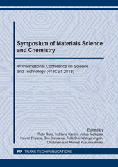 E-book, Symposium of Materials Science and Chemistry, Trans Tech Publications Ltd