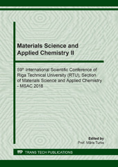 E-book, Materials Science and Applied Chemistry II, Trans Tech Publications Ltd