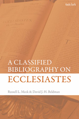 E-book, A Classified Bibliography on Ecclesiastes, T&T Clark
