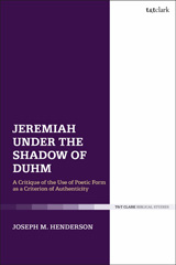 E-book, Jeremiah Under the Shadow of Duhm, T&T Clark