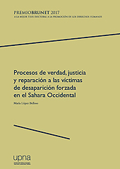 E-book, Procesos de verdad, justicia y reparación a las víctimas de desaparición forzada en el Sahara Occidental, López Belloso, María, Universidad Pública de Navarra