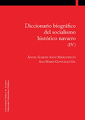 eBook, Diccionario biográfico del socialismo navarro, Universidad Pública de Navarra