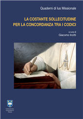 eBook, La costante sollecitudine per la concordanza dei Codici, Urbaniana University Press