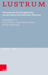 m, Lustrum Band 60 - 2018 : Internationale Forschungsberichte aus dem Bereich des klassischen Altertums, Vandenhoeck & Ruprecht