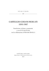 E-book, Carteggio Ceriani-Mercati : 1893-1907, Biblioteca apostolica vaticana