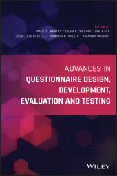 E-book, Advances in Questionnaire Design, Development, Evaluation and Testing, Wiley